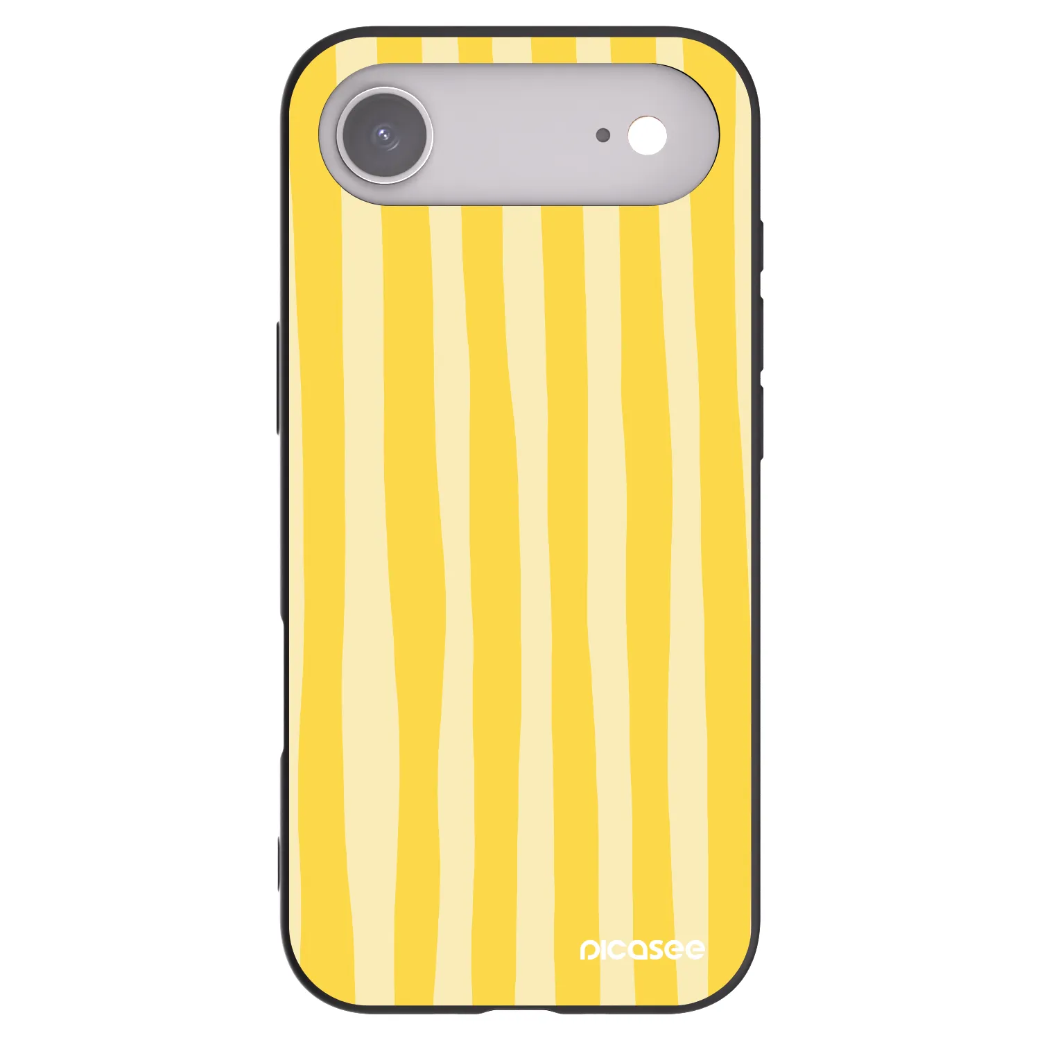 Picasee silikonový černý obal pro Apple iPhone Air - Lines lemon