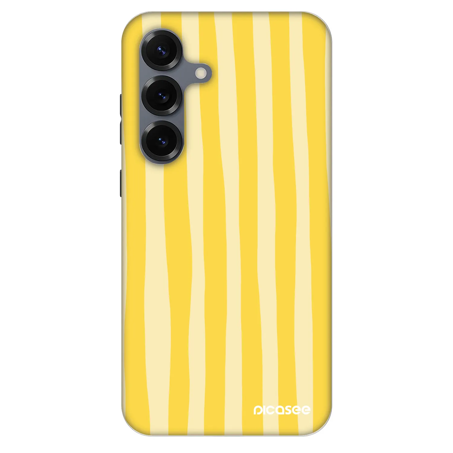 Picasee Fashion Case PowerShare pro Samsung Galaxy S25 5G - Lines lemon