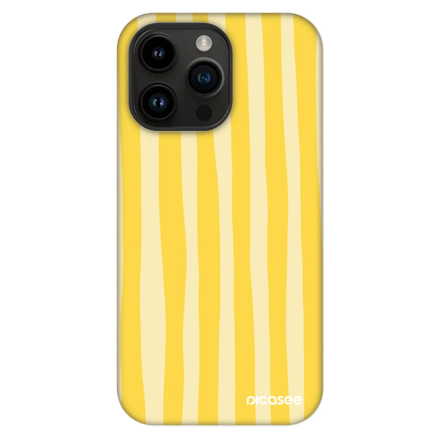 Picasee Fashion Case MagSafe Apple iPhone 14 Pro Max - Lines lemon
