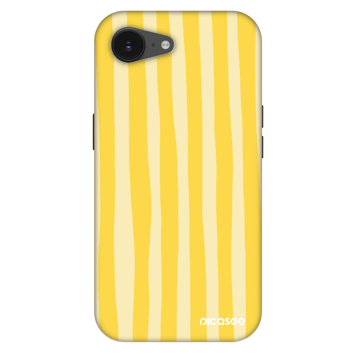Picasee Fashion Case MagSafe Apple iPhone 16e - Lines lemon