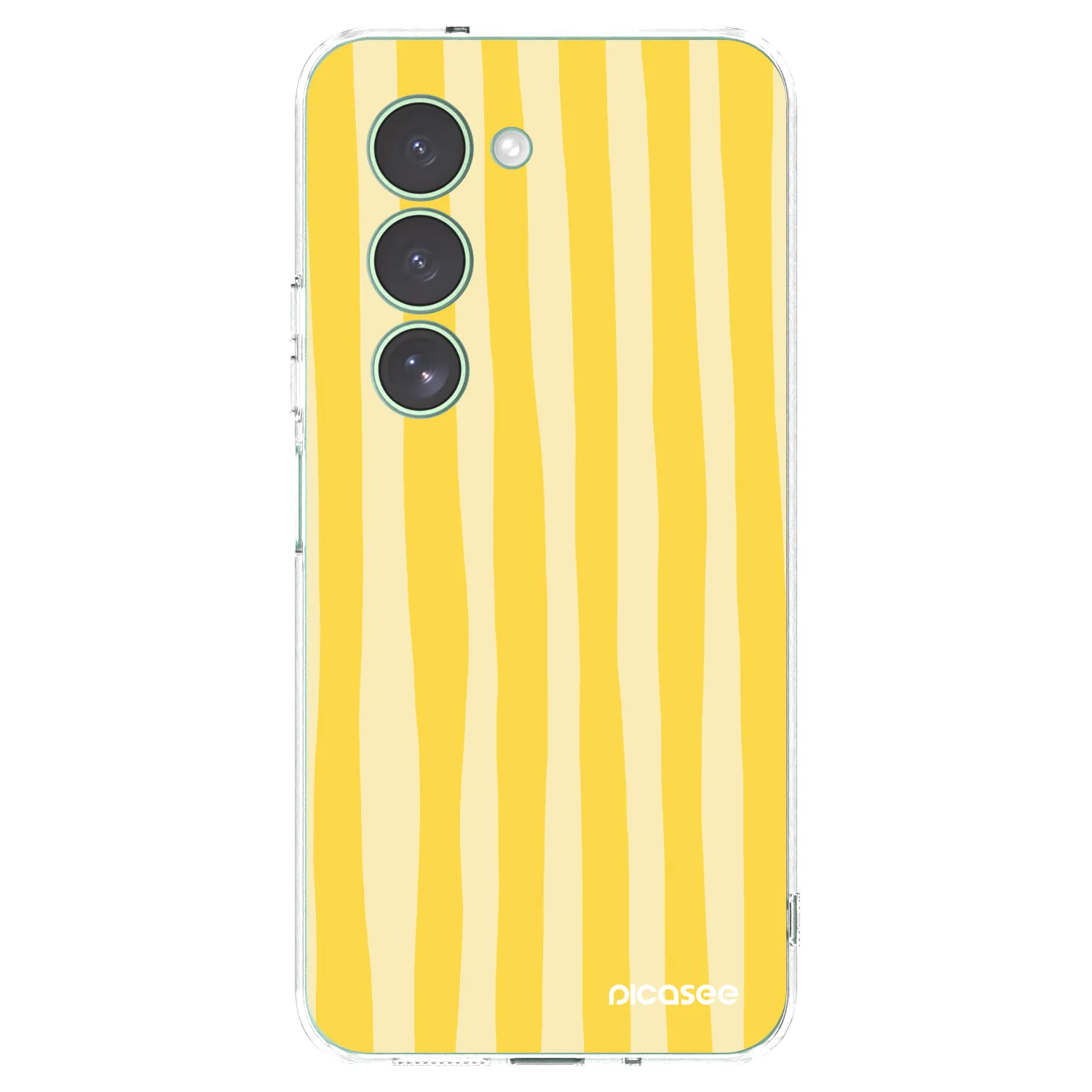 Picasee silikonový průhledný obal pro Xiaomi Redmi 15 5G - Lines lemon