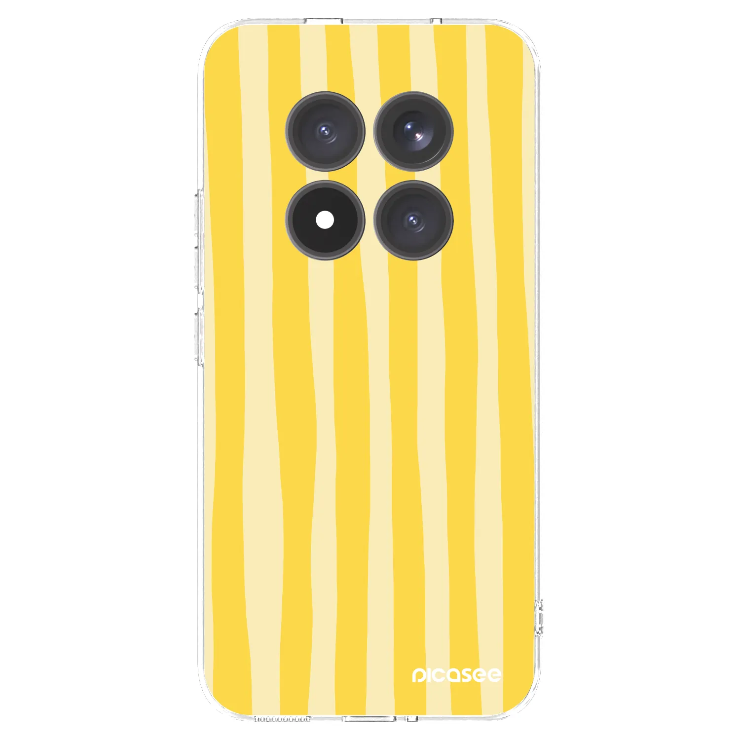 Picasee silikonový průhledný obal pro Xiaomi Redmi Note 15 Pro+ - Lines lemon