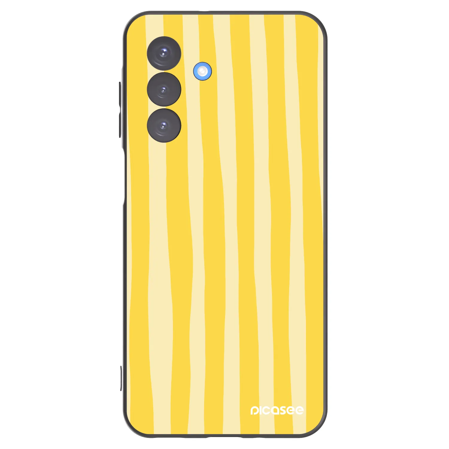 Picasee silikonový černý obal pro Samsung Galaxy A17 5G - Lines lemon