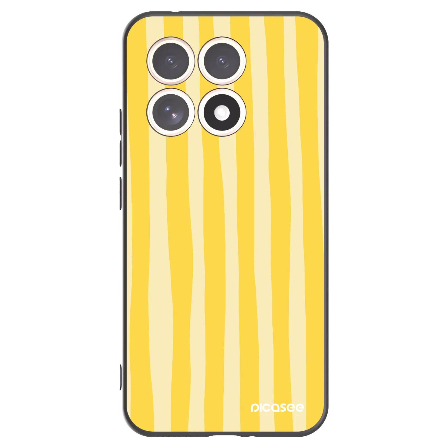 Picasee silikonový černý obal pro Xiaomi 15T - Lines lemon