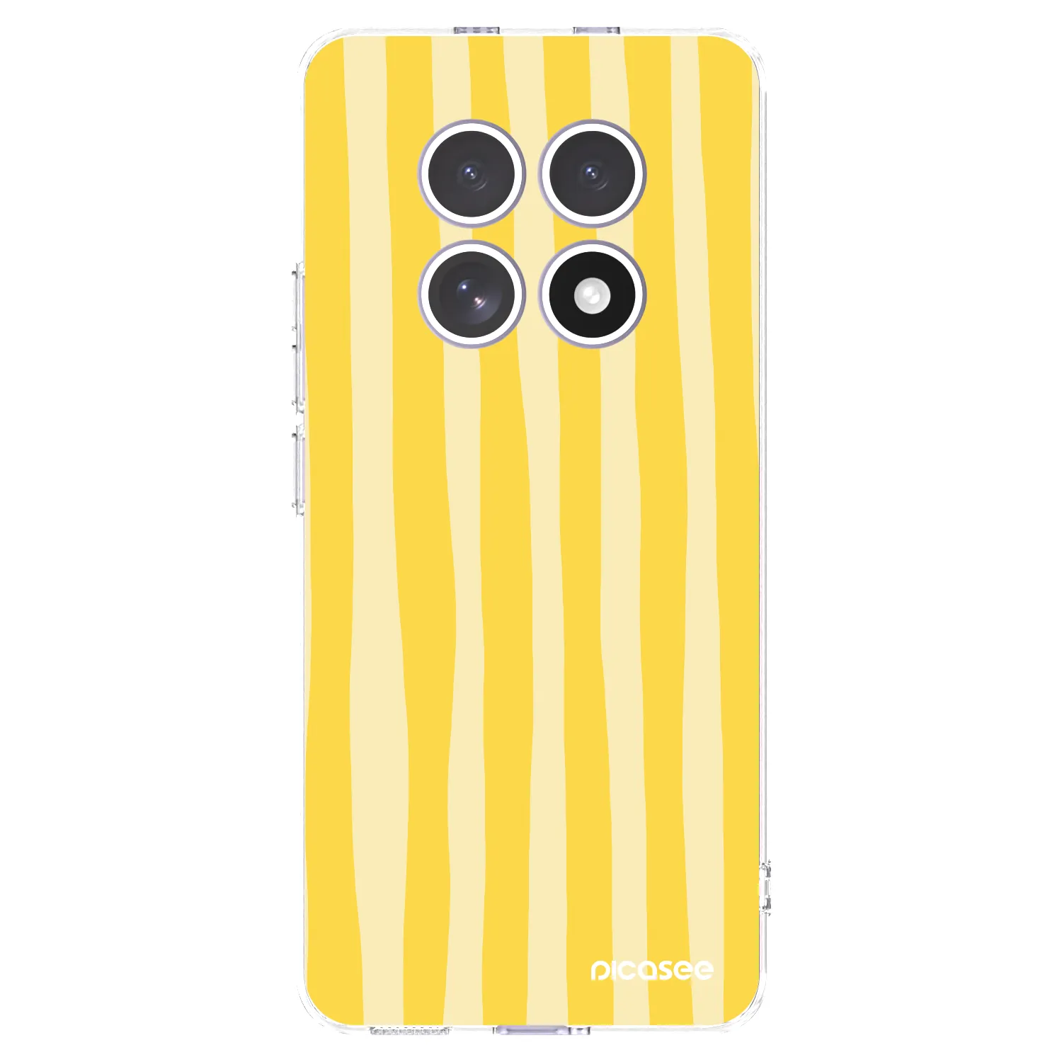 Picasee silikonový průhledný obal pro Xiaomi Redmi Note 15 4G - Lines lemon