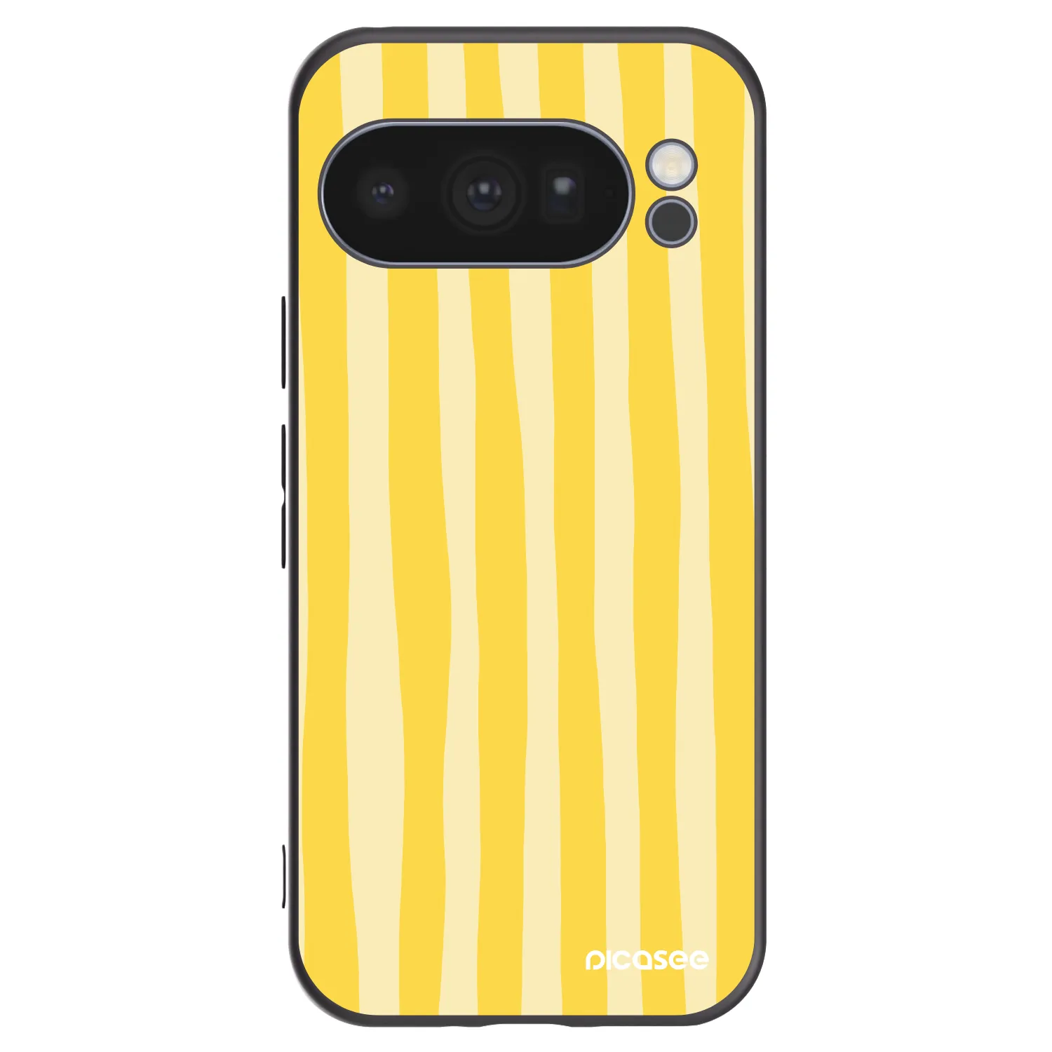 Picasee silikonový černý obal pro Google Pixel 10 Pro - Lines lemon