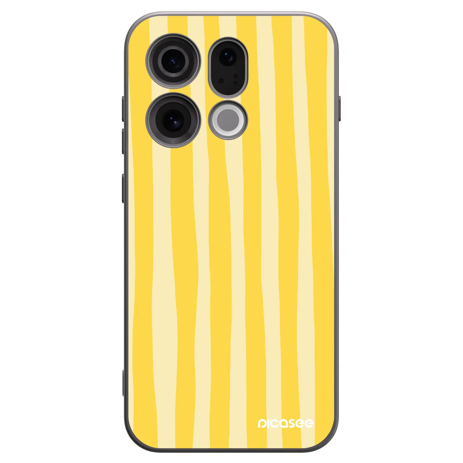 Picasee silikonový černý obal pro OPPO Find X9 - Lines lemon