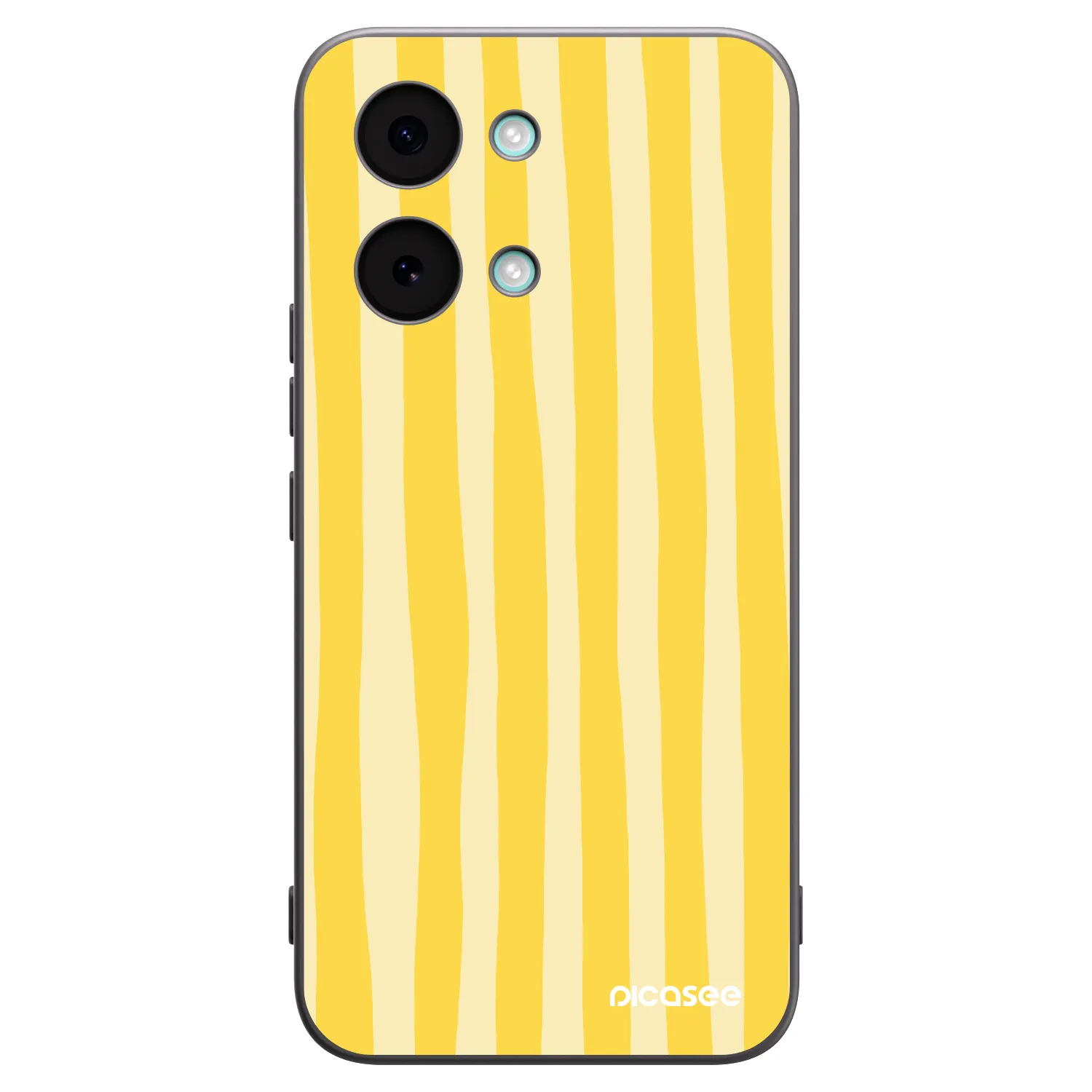 Picasee silikonový černý obal pro Xiaomi Poco X8 Pro Max - Lines lemon