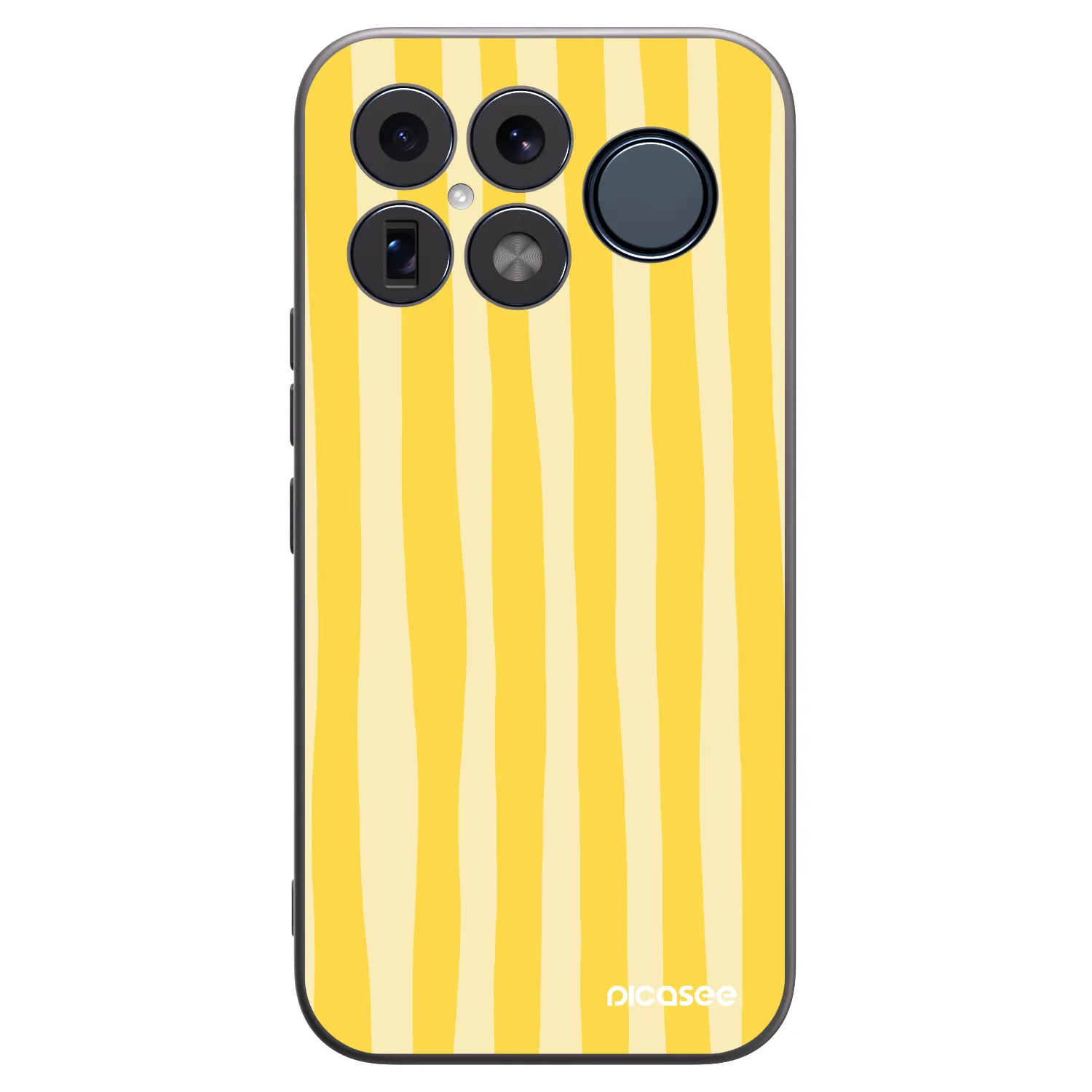 Picasee silikonový černý obal pro Xiaomi Poco F8 Ultra - Lines lemon