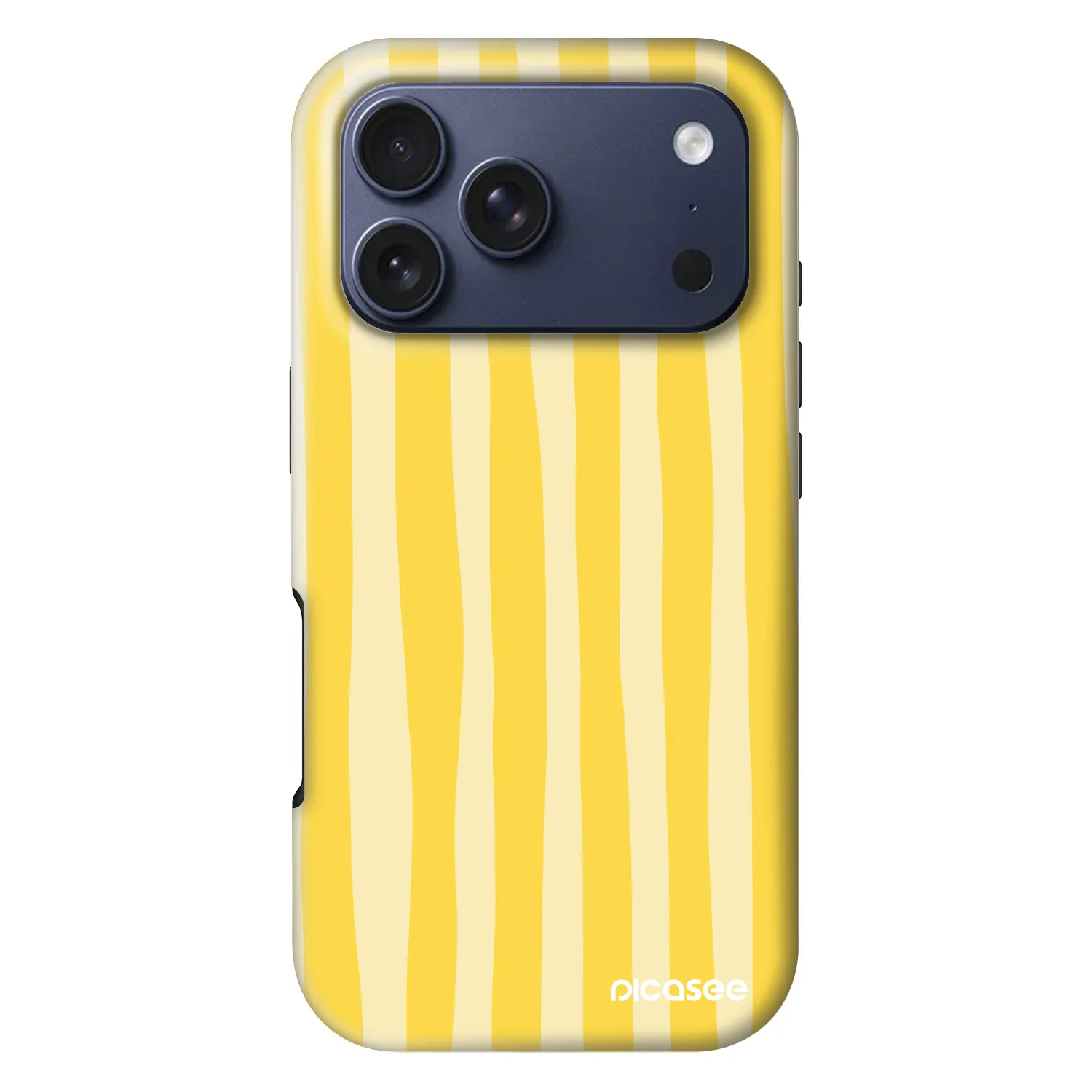 Picasee Fashion Case MagSafe Apple iPhone 18 Pro - Lines lemon