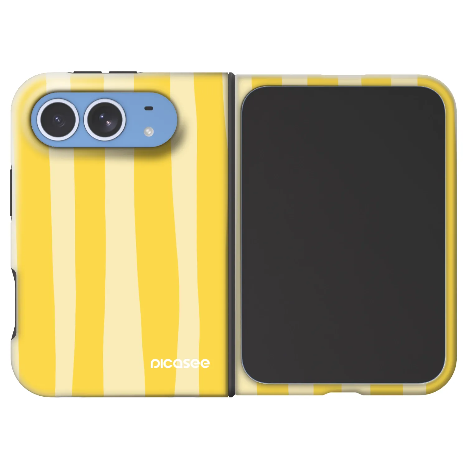 Picasee Fashion Case MagSafe Apple iPhone Duo - Lines lemon