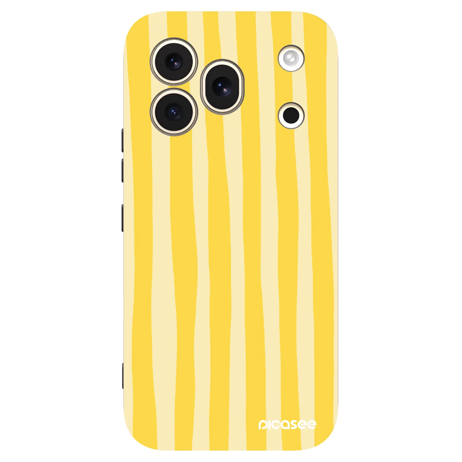 Picasee silikonový černý obal pro Honor 600 Pro - Lines lemon