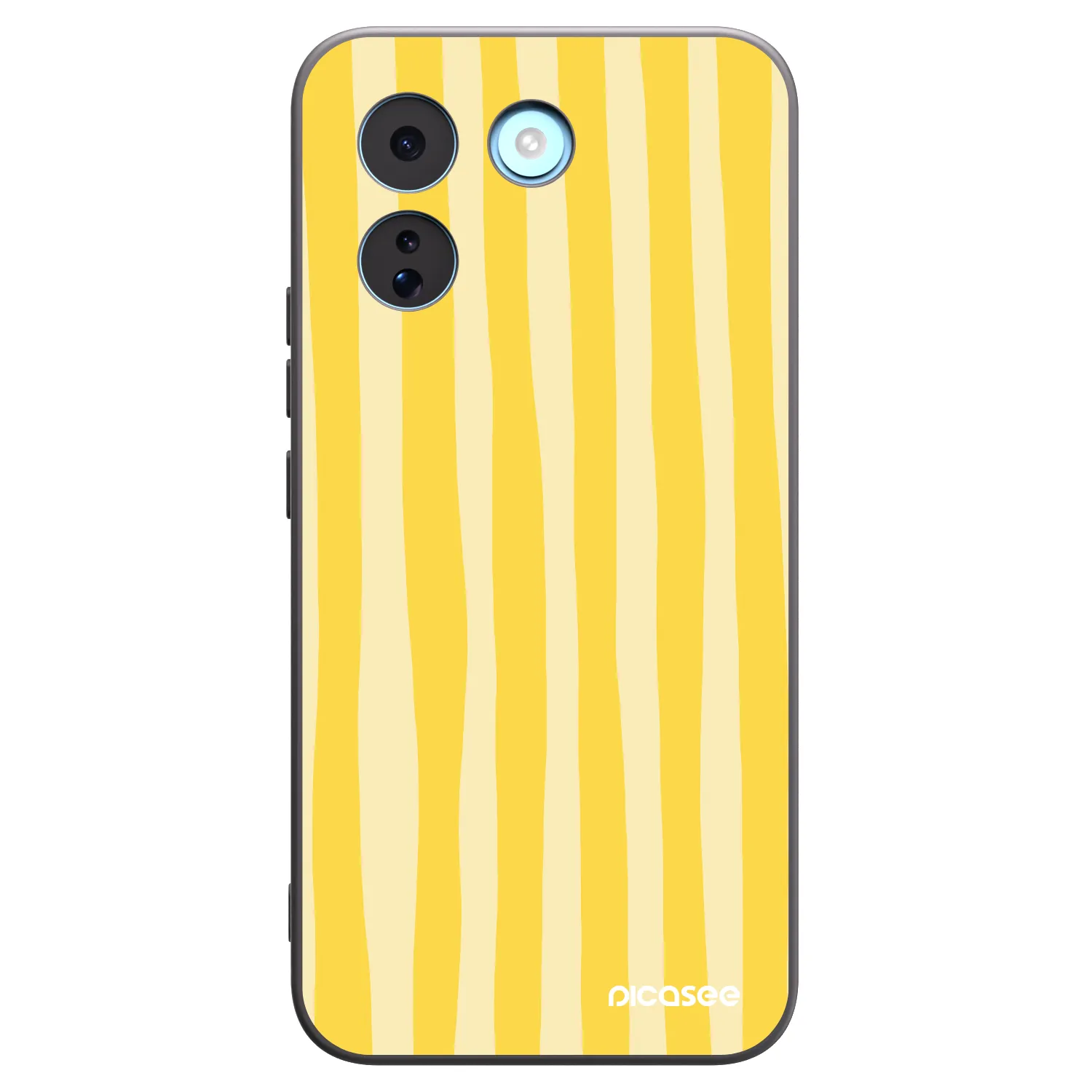 Picasee silikonový černý obal pro Xiaomi Redmi Note 17 Pro MAX 5G - Lines lemon