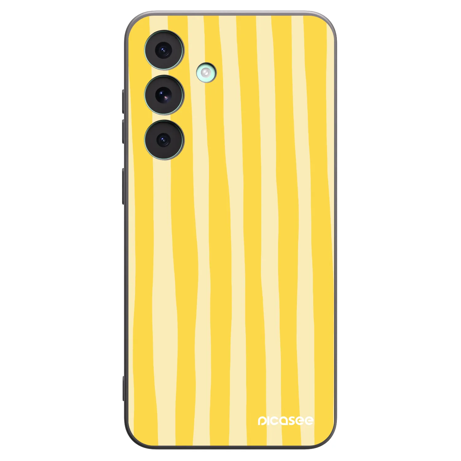 Picasee silikonový černý obal pro Samsung Galaxy S26 FE - Lines lemon