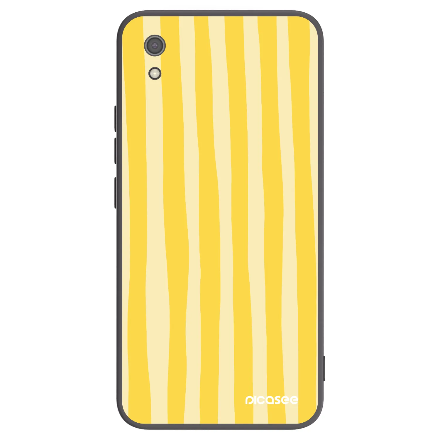 Picasee silikonový černý obal pro Xiaomi Redmi 7A - Lines lemon
