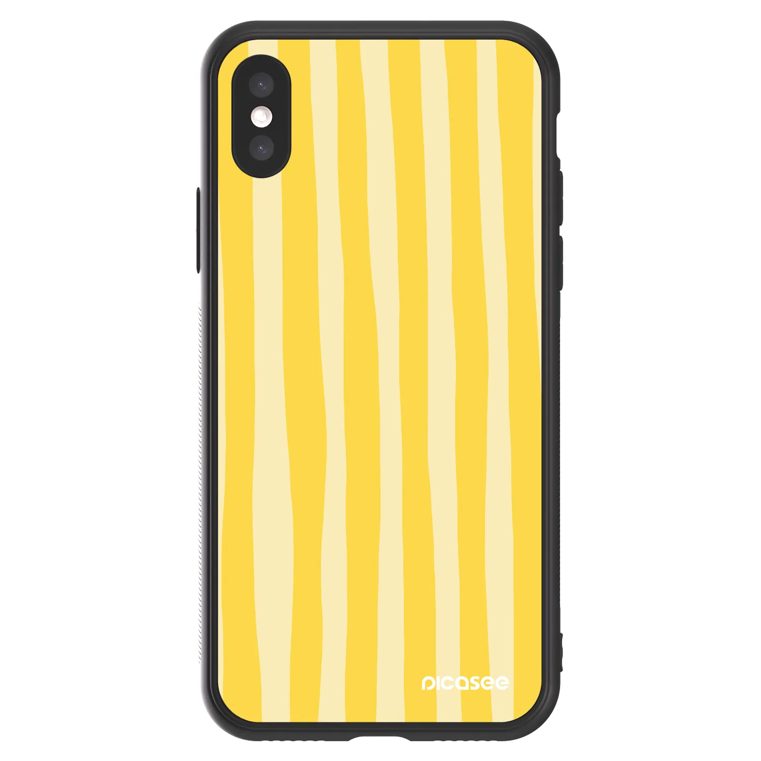 Picasee ULTIMATE CASE pro Apple iPhone X/XS - Lines lemon