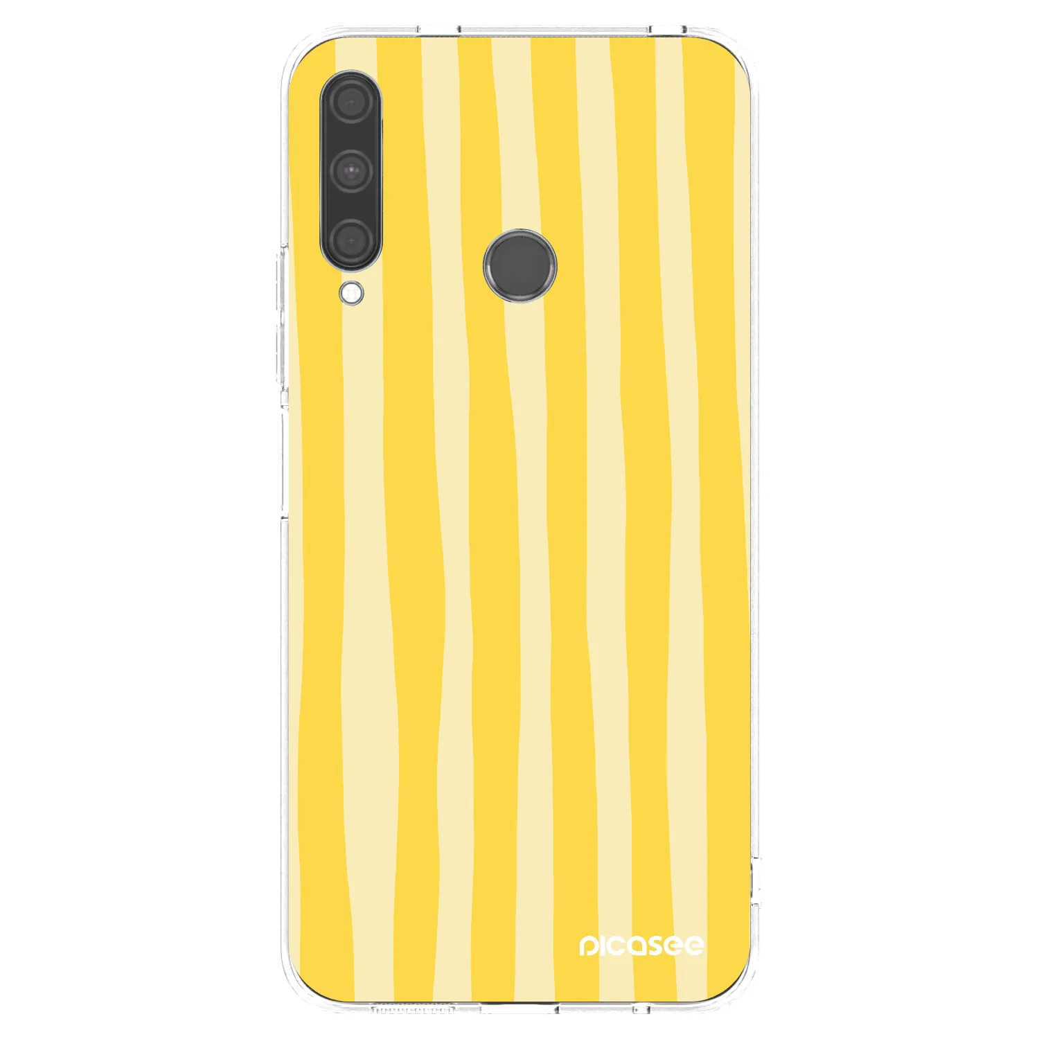 Picasee silikonový průhledný obal pro Huawei P40 Lite E - Lines lemon