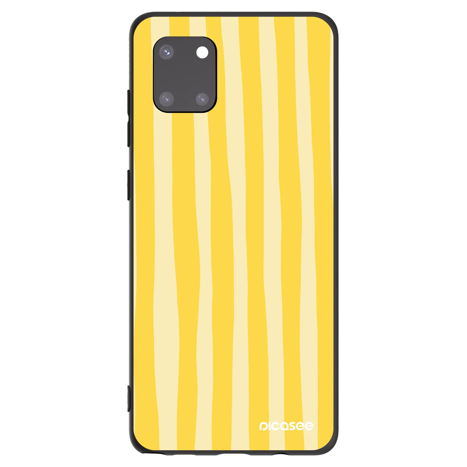 Picasee silikonový černý obal pro Samsung Galaxy Note 10 Lite N770F - Lines lemon