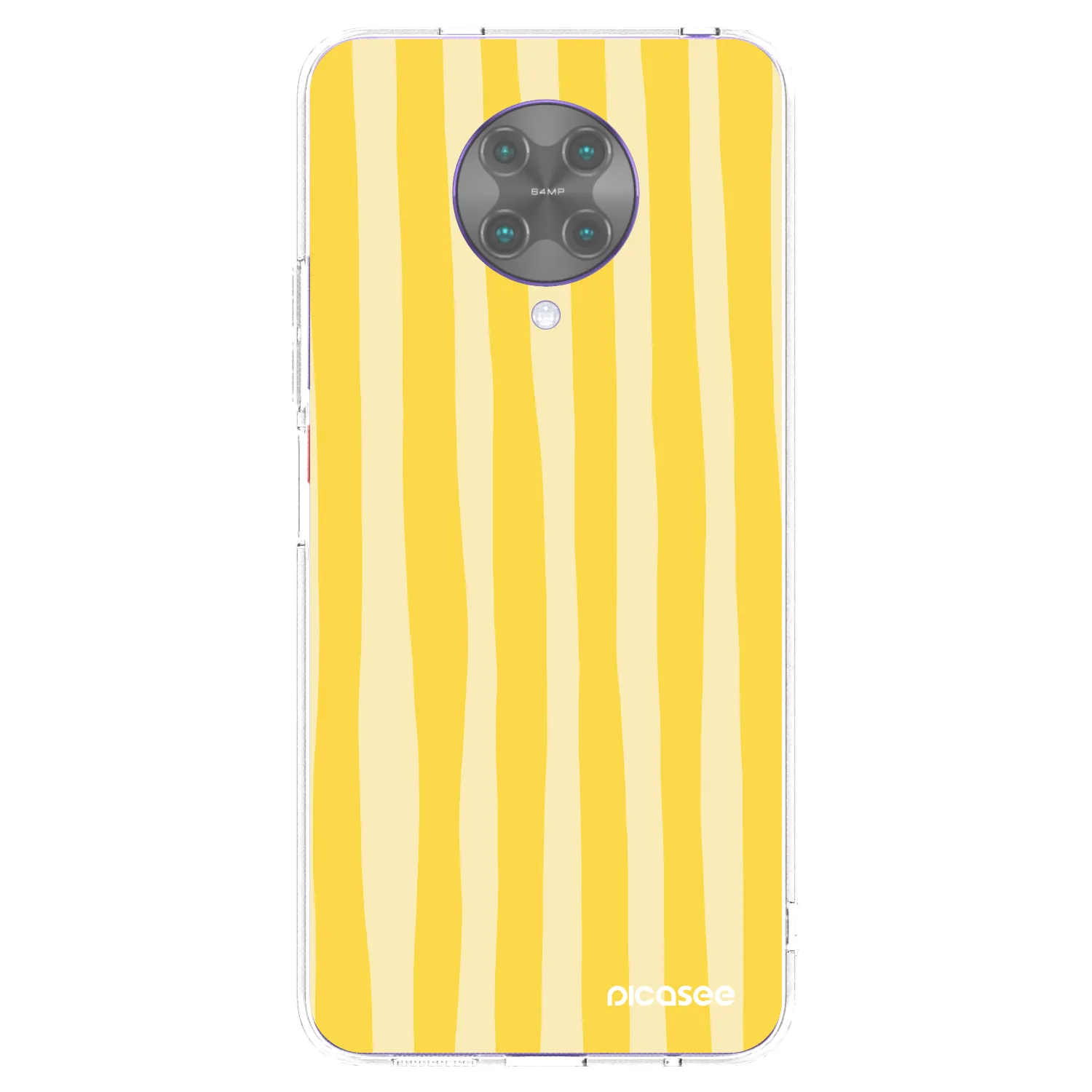 Picasee silikonový průhledný obal pro Xiaomi Poco F2 Pro - Lines lemon