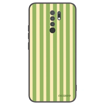 Picasee silikonový černý obal pro Xiaomi Redmi 9 - Lines Matcha