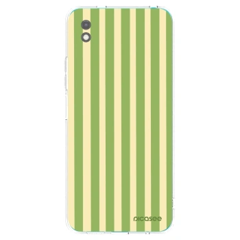 Picasee silikonový černý obal pro Xiaomi Redmi 9A - Lines Matcha