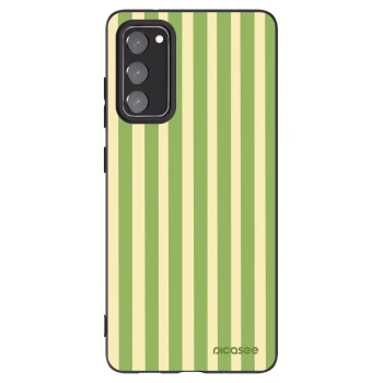 Picasee silikonový černý obal pro Samsung Galaxy S20 FE - Lines Matcha
