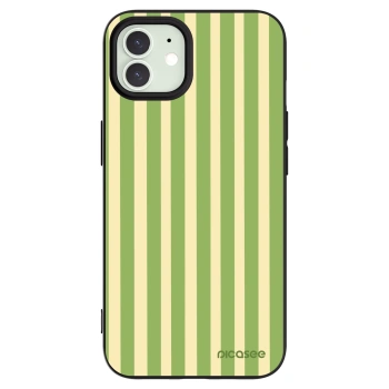 Picasee silikonový černý obal pro Apple iPhone 12 Pro - Lines Matcha