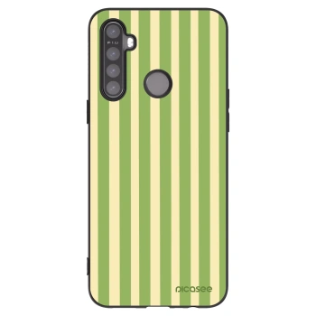 Picasee silikonový černý obal pro Realme 6i - Lines Matcha