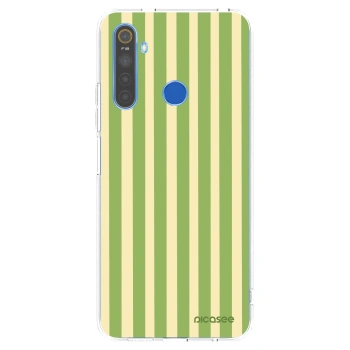 Picasee silikonový průhledný obal pro Realme 5 - Lines Matcha