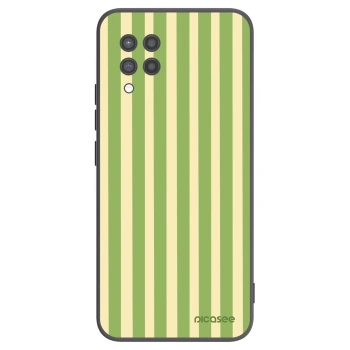 Picasee silikonový černý obal pro Samsung Galaxy A42 A426B - Lines Matcha