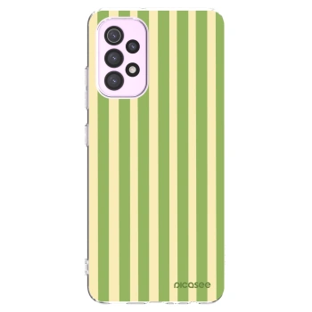 Picasee silikonový průhledný obal pro Samsung Galaxy A32 5G A326B - Lines Matcha