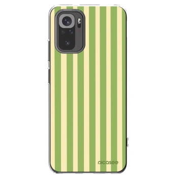 Picasee silikonový průhledný obal pro Xiaomi Redmi Note 10S - Lines Matcha