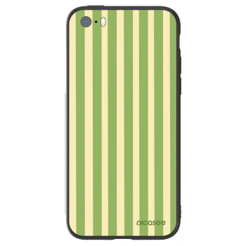 Obal pro Apple iPhone 5/5S/SE - Lines Matcha