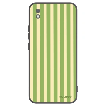 Picasee silikonový černý obal pro Xiaomi Redmi 9AT - Lines Matcha