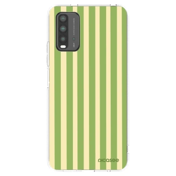Picasee silikonový černý obal pro Xiaomi Redmi 9T - Lines Matcha