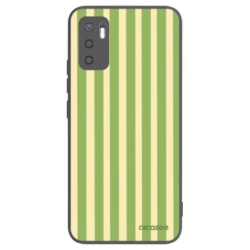 Picasee silikonový černý obal pro Xiaomi Redmi Note 10 5G - Lines Matcha