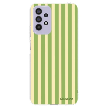 Picasee silikonový průhledný obal pro Samsung Galaxy A32 4G SM-A325F - Lines Matcha