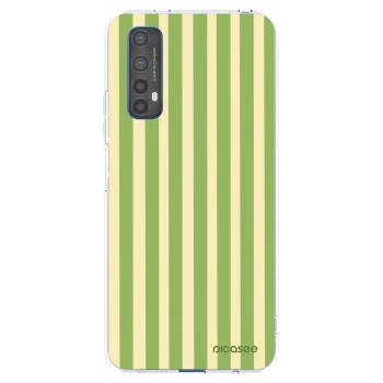 Picasee silikonový průhledný obal pro Realme 7 - Lines Matcha