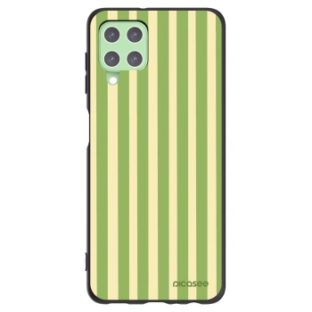 Picasee silikonový černý obal pro Samsung Galaxy A22 A225F 4G - Lines Matcha