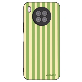 Picasee silikonový černý obal pro Huawei Nova 8i - Lines Matcha