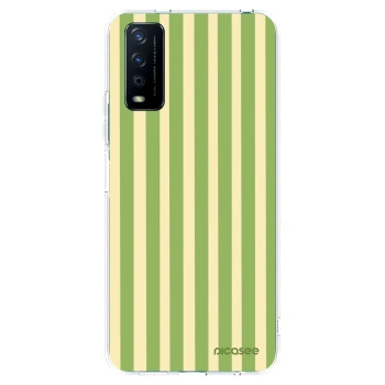 Picasee silikonový průhledný obal pro Vivo Y11s - Lines Matcha