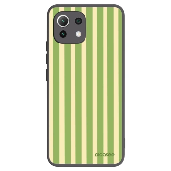 Picasee silikonový černý obal pro Xiaomi 11 Lite 5G NE - Lines Matcha