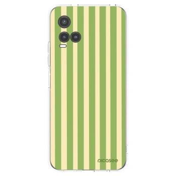 Picasee silikonový průhledný obal pro Vivo Y33s - Lines Matcha