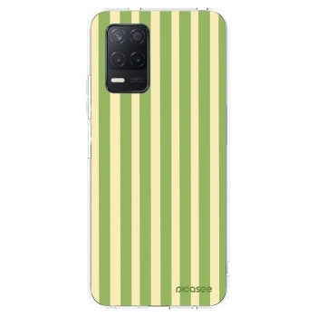 Picasee silikonový průhledný obal pro Realme 8 5G - Lines Matcha