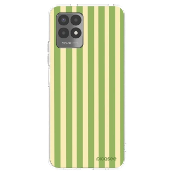 Picasee silikonový průhledný obal pro Realme 8i - Lines Matcha