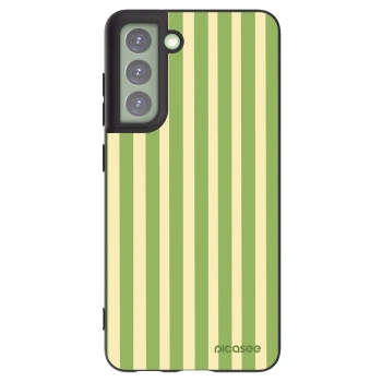 Picasee silikonový černý obal pro Samsung Galaxy S21 FE 5G - Lines Matcha