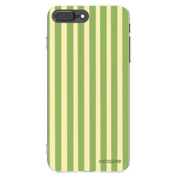Picasee silikonový průhledný obal pro Apple iPhone 7 Plus - Lines Matcha