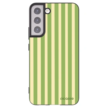 Picasee silikonový černý obal pro Samsung Galaxy S22+ 5G - Lines Matcha