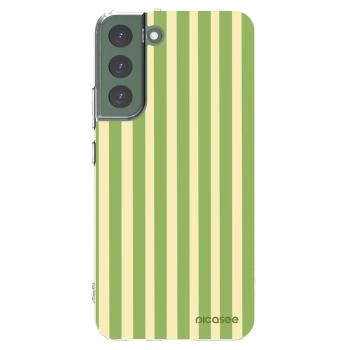 Picasee silikonový průhledný obal pro Samsung Galaxy S22+ 5G - Lines Matcha