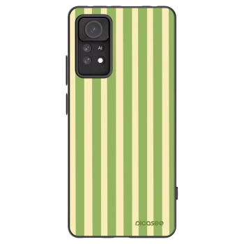Picasee silikonový černý obal pro Xiaomi Redmi Note 11 Pro 5G - Lines Matcha